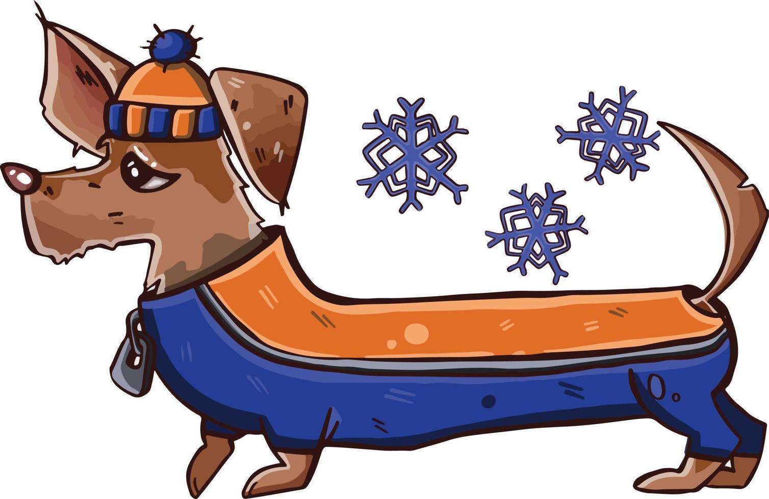 vetor de desenho animado fofo ilustração de cachorrinho animal
