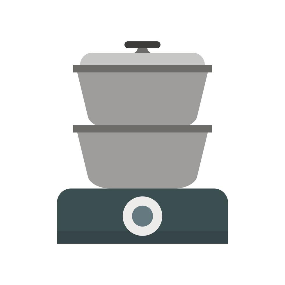 ícone de fogão a vapor, estilo simples vetor