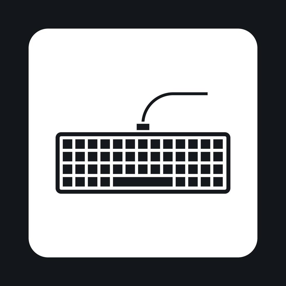 ícone do teclado, estilo simples vetor
