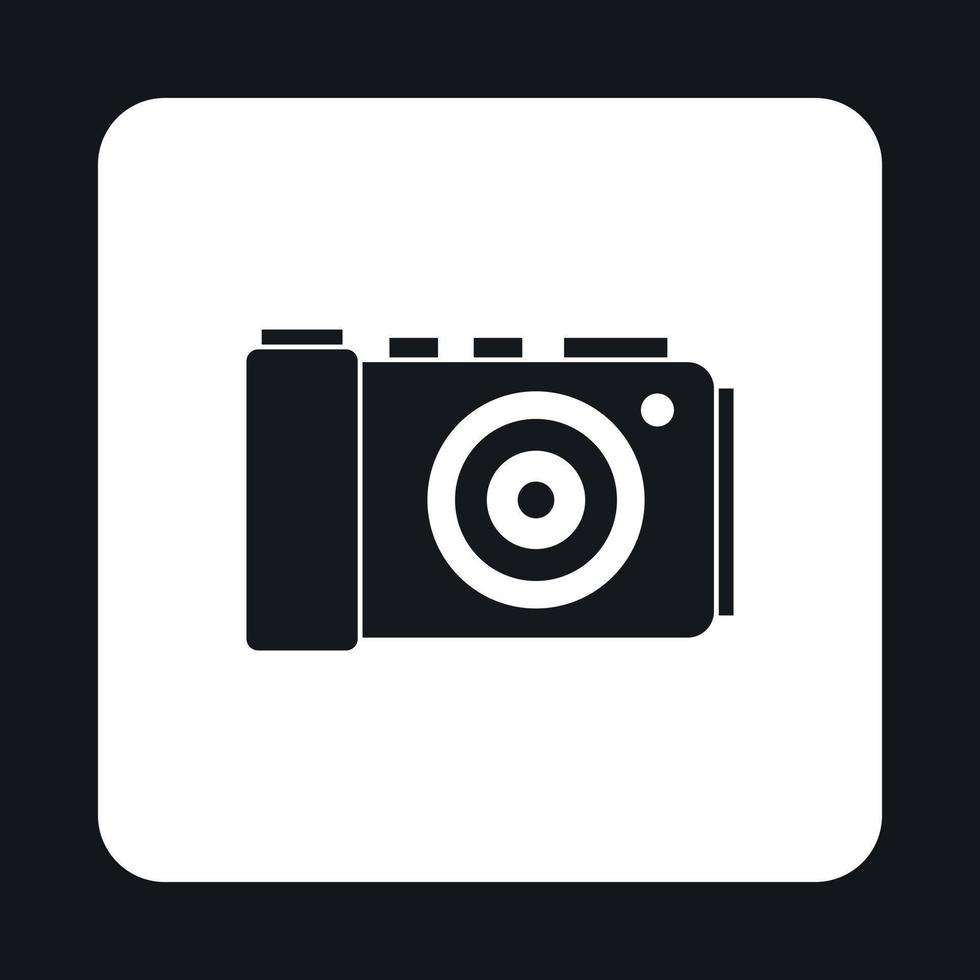 ícone da câmera em estilo simples vetor