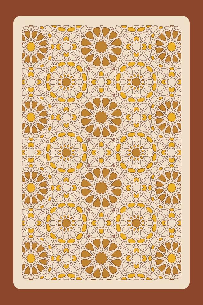 conjunto de fundo de arabesco islâmico ornamental. padrão geométrico de arquitetura tradicional árabe. conjunto de painéis vetoriais decorativos ou telas para corte a laser. vetor