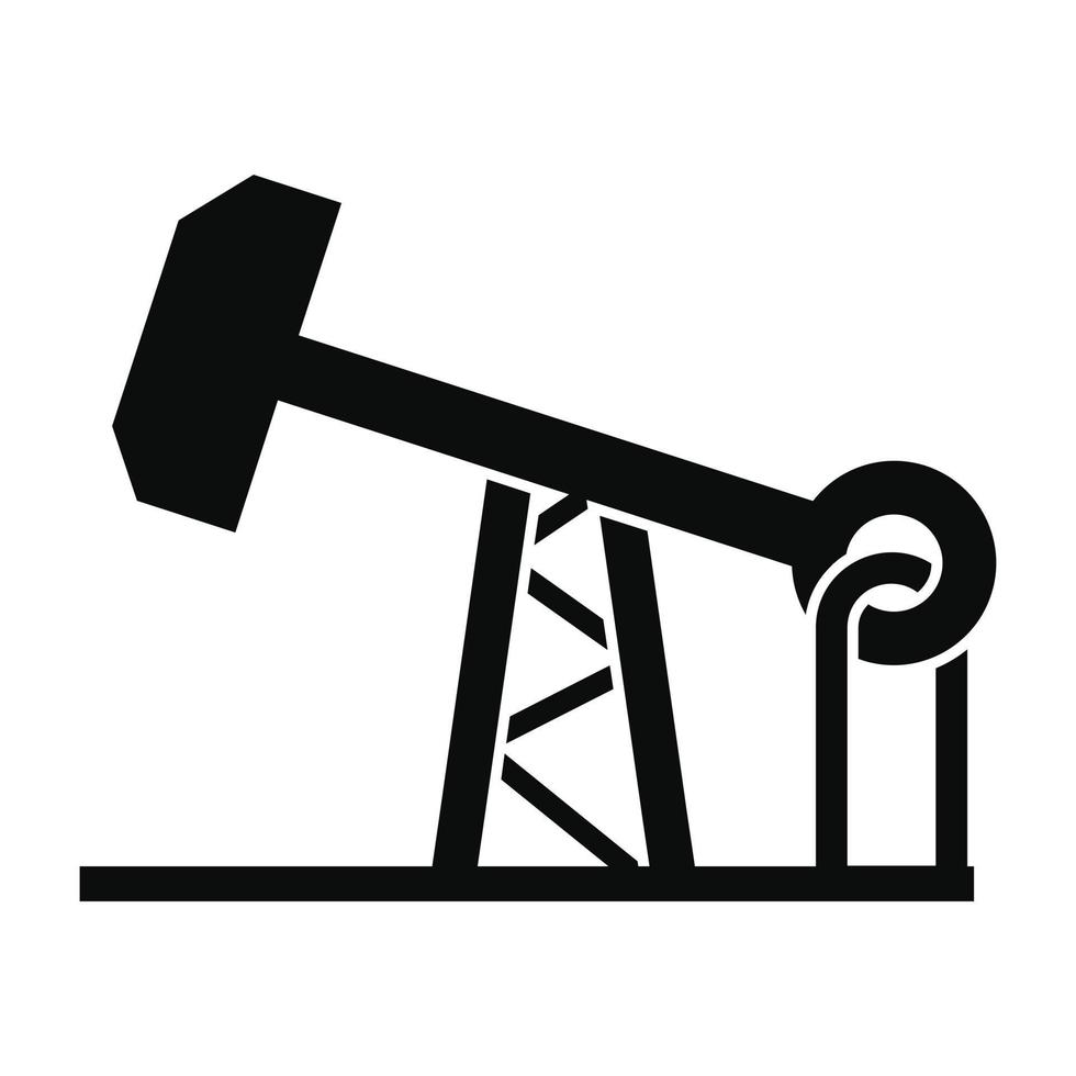 ícone de extrato de gasolina, estilo simples vetor