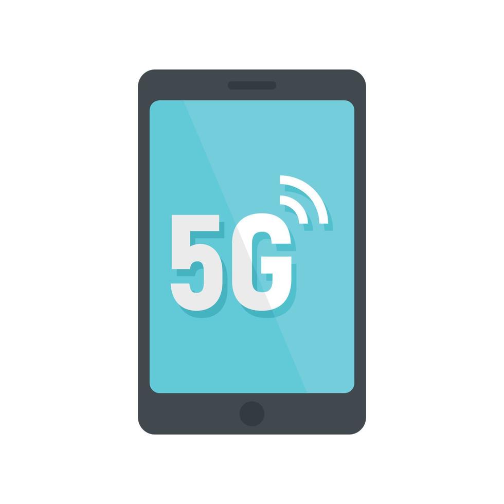 ícone de smartphone 5g, estilo simples vetor