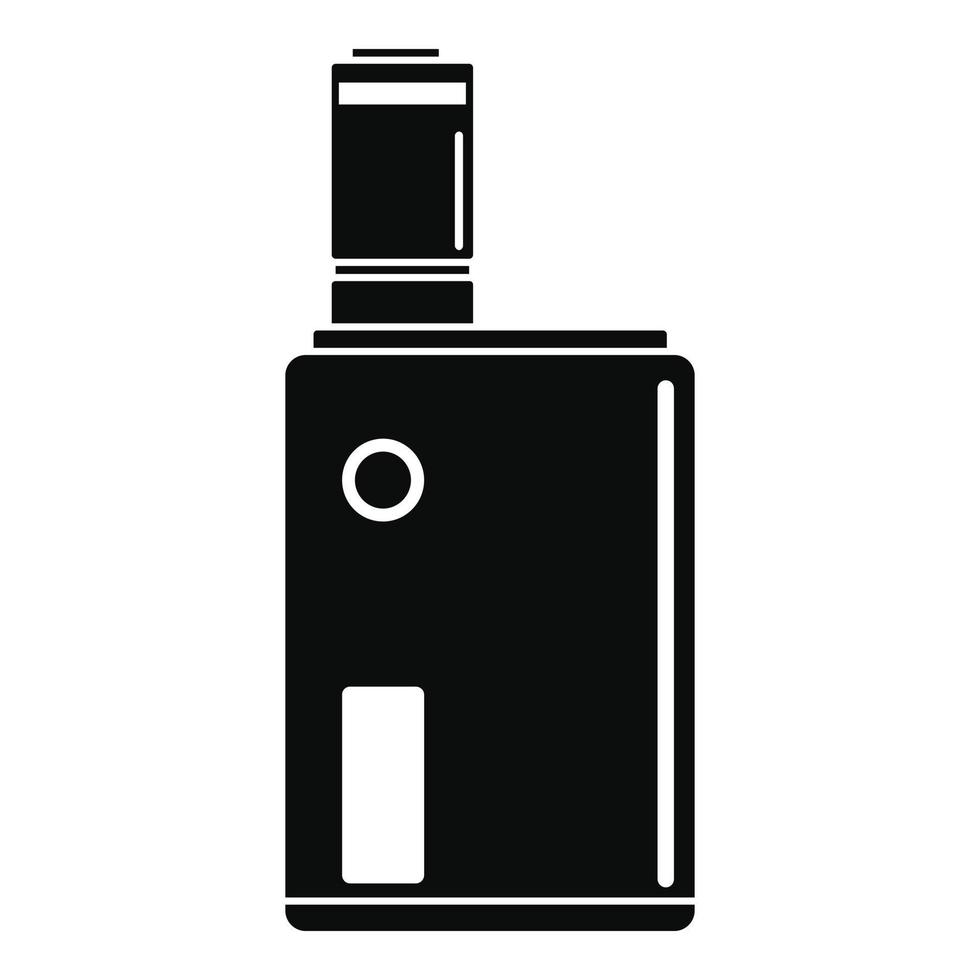 ícone da caixa vaping, estilo simples vetor