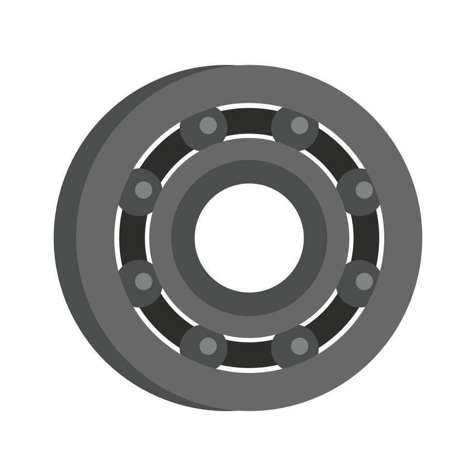 ícone de rolamento de metal, estilo simples vetor