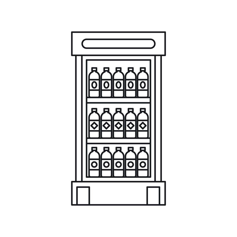 geladeira com ícone de bebidas refrescos vetor