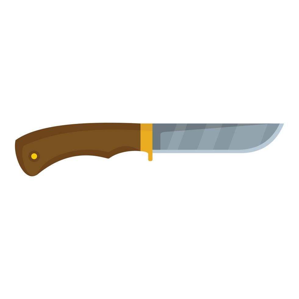 ícone de faca de caça, estilo simples vetor