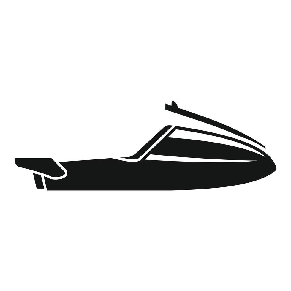 ícone de jet ski rápido, estilo simples vetor