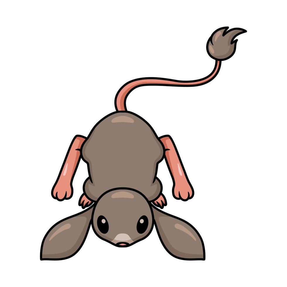 personagem de desenho animado bonitinho de jerboa vetor