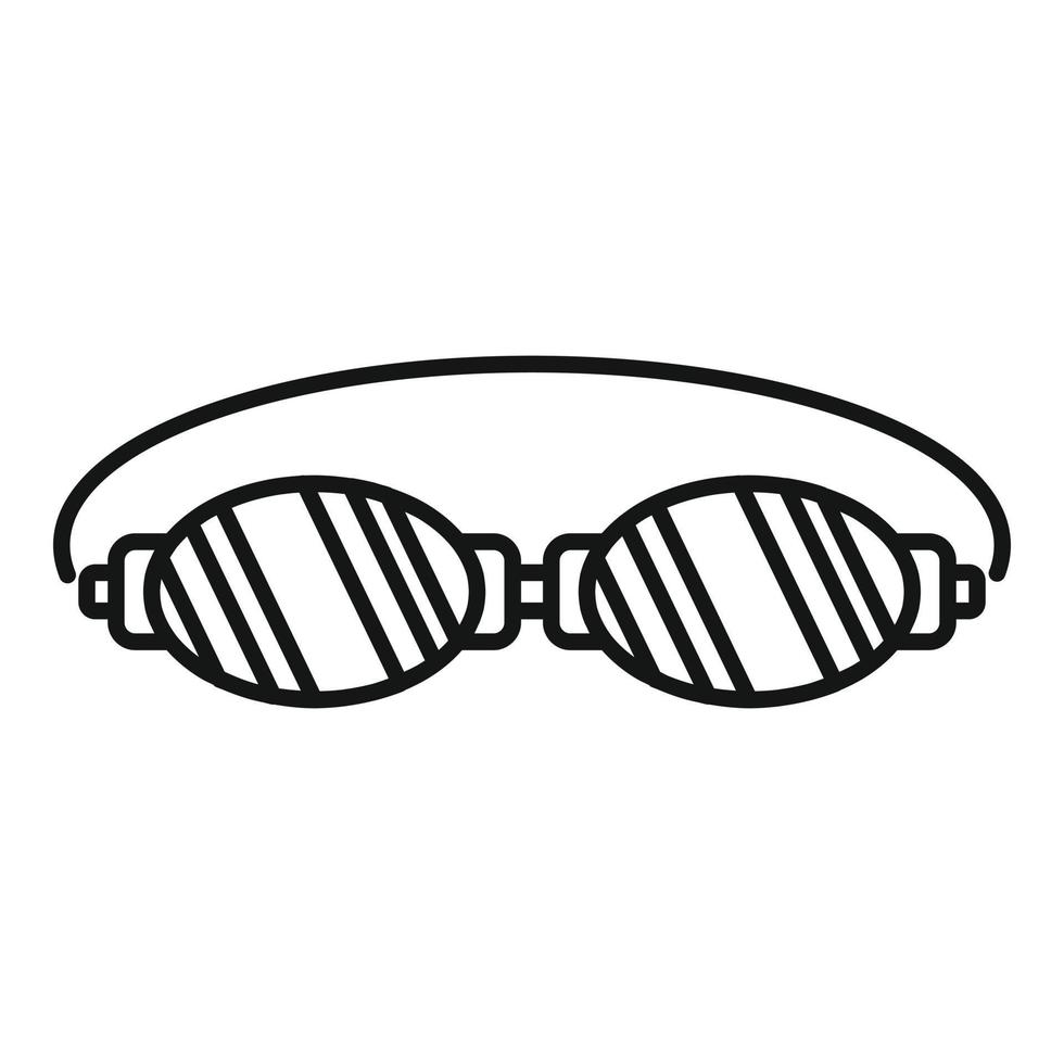ícone de óculos de depilação a laser, estilo de estrutura de tópicos vetor