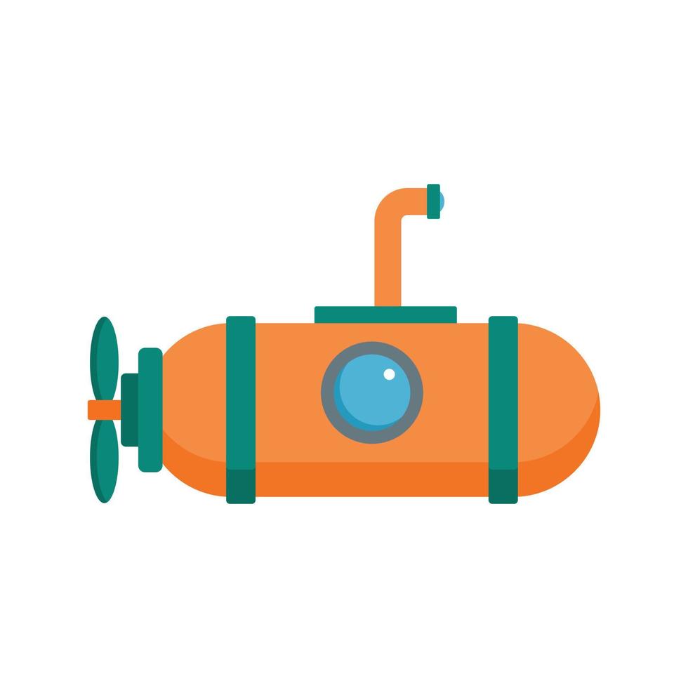 ícone submarino de uma pessoa, estilo simples vetor