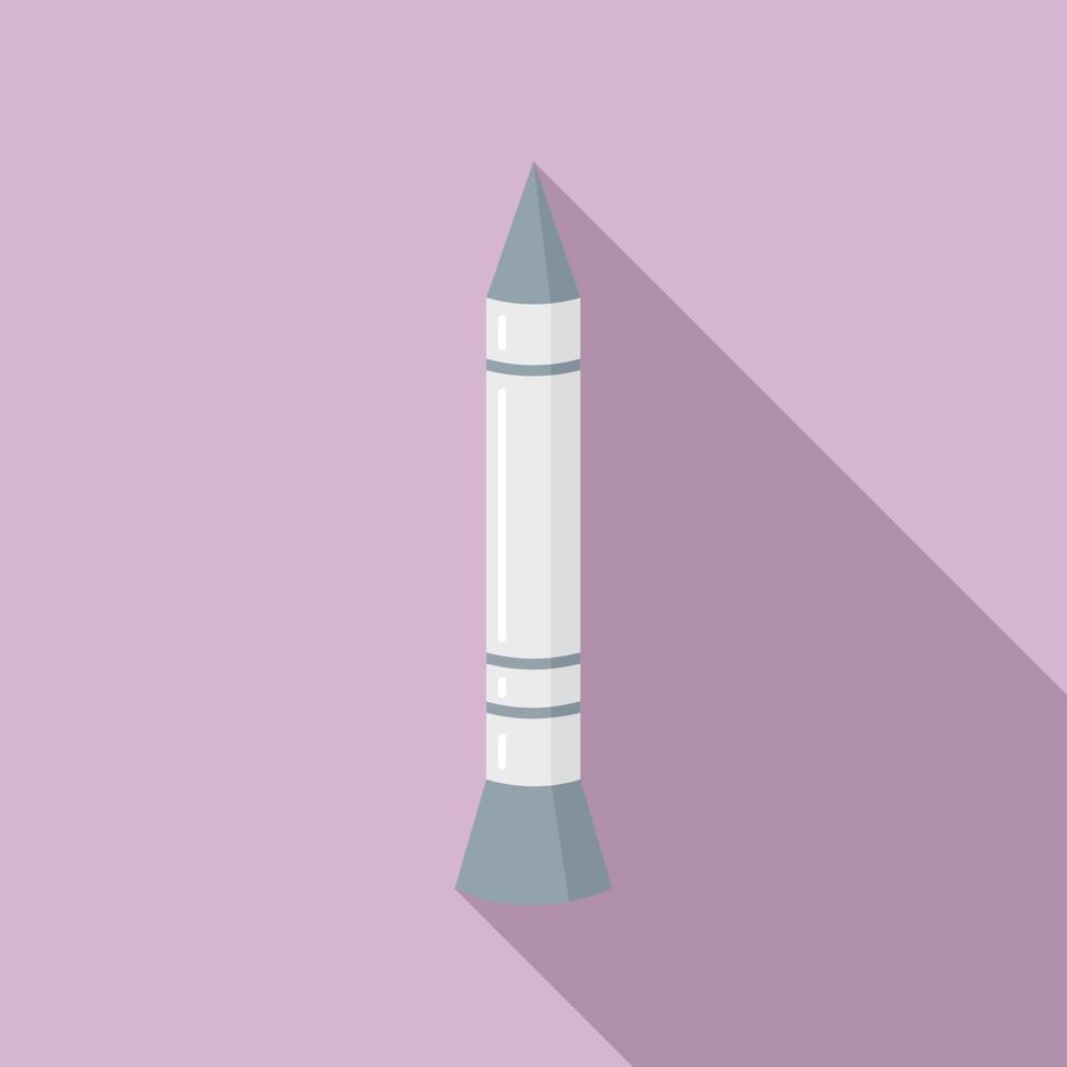 ícone de combate de mísseis, estilo simples vetor