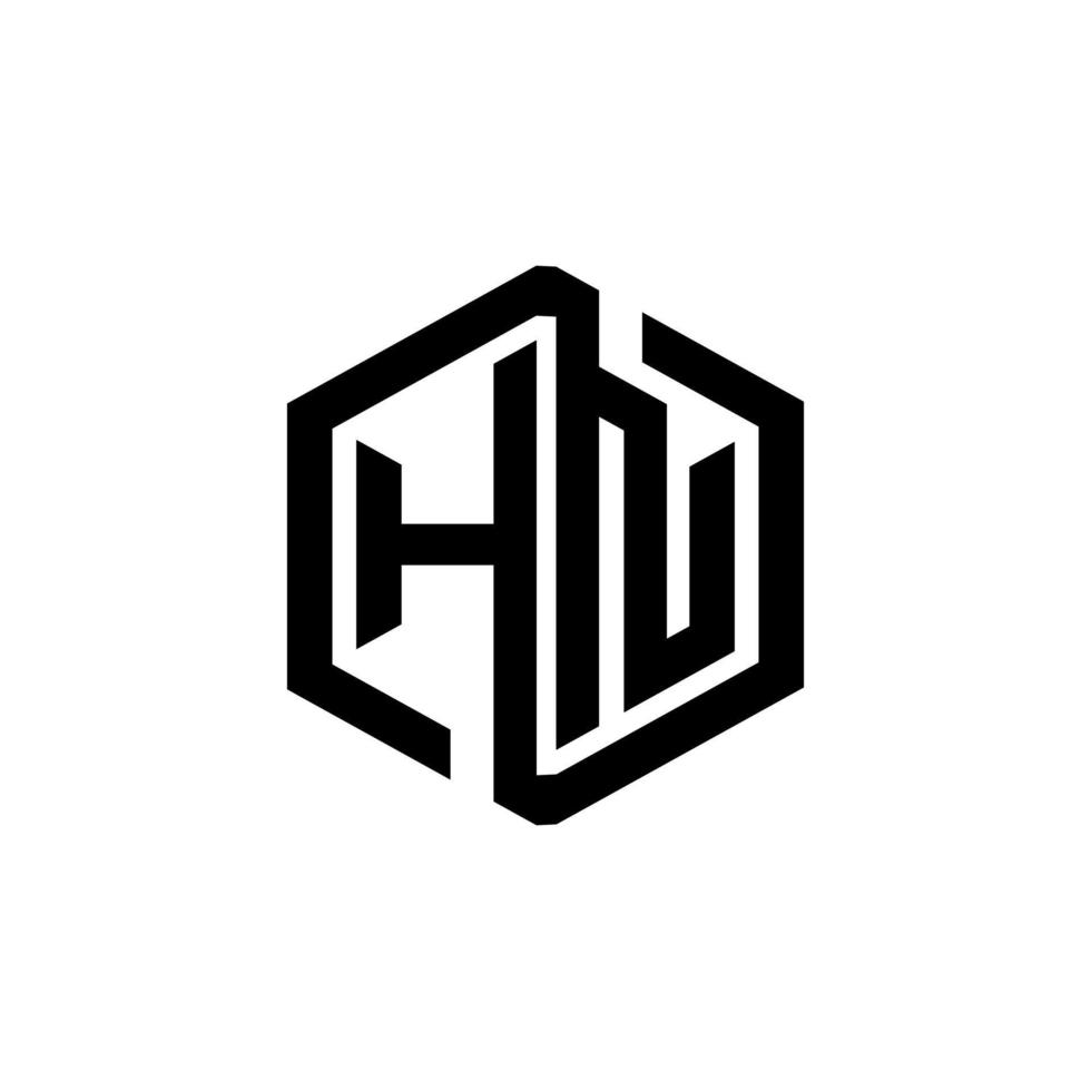 design de logotipo de carta hn na ilustração. logotipo vetorial, desenhos de caligrafia para logotipo, pôster, convite, etc. vetor