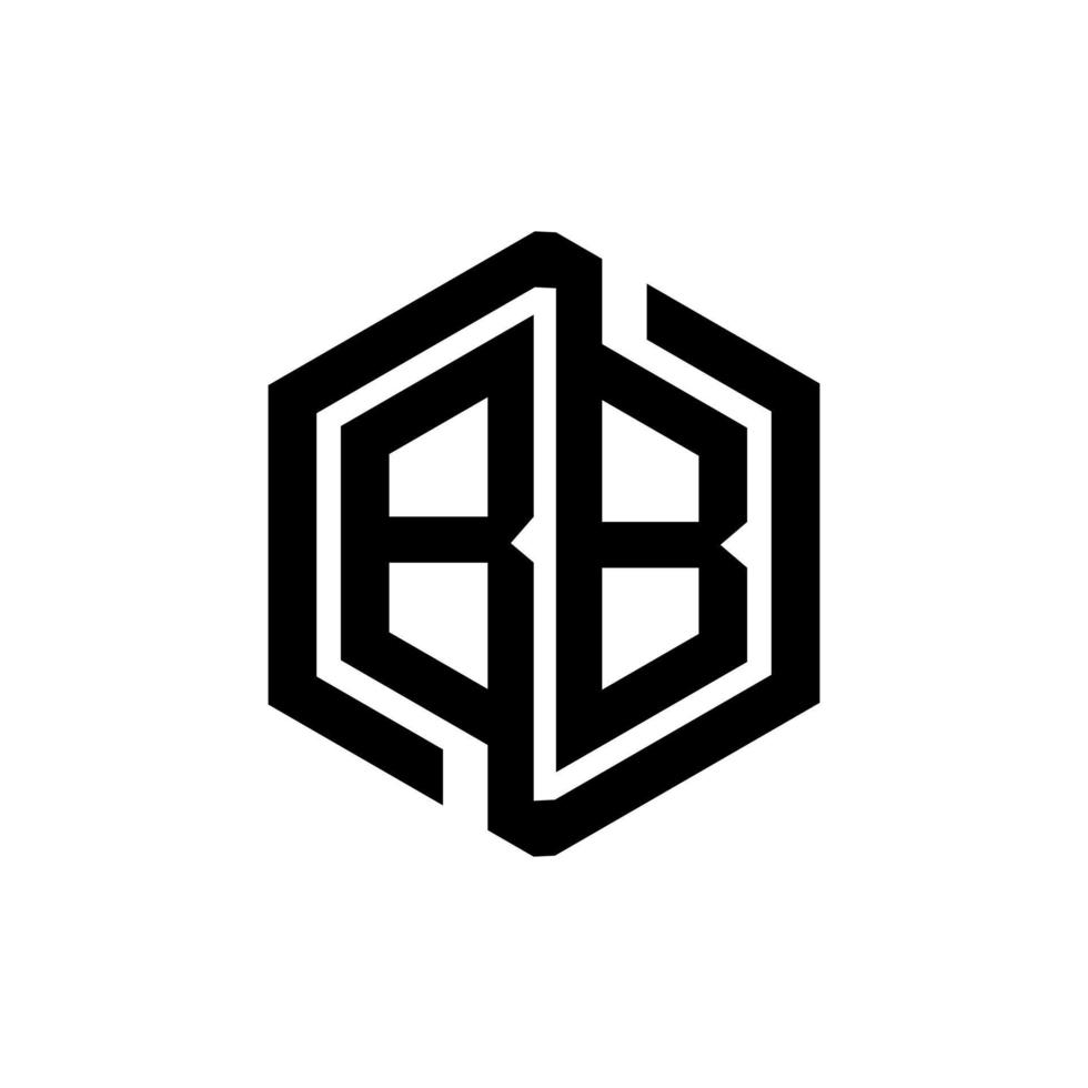 design de logotipo de letra bb na ilustração. logotipo vetorial, desenhos de caligrafia para logotipo, pôster, convite, etc. vetor