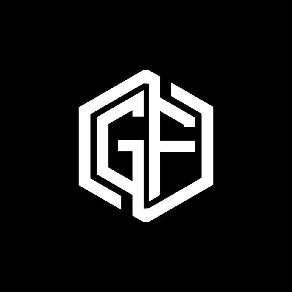 design de logotipo de carta gf na ilustração. logotipo vetorial, desenhos de caligrafia para logotipo, pôster, convite, etc. vetor