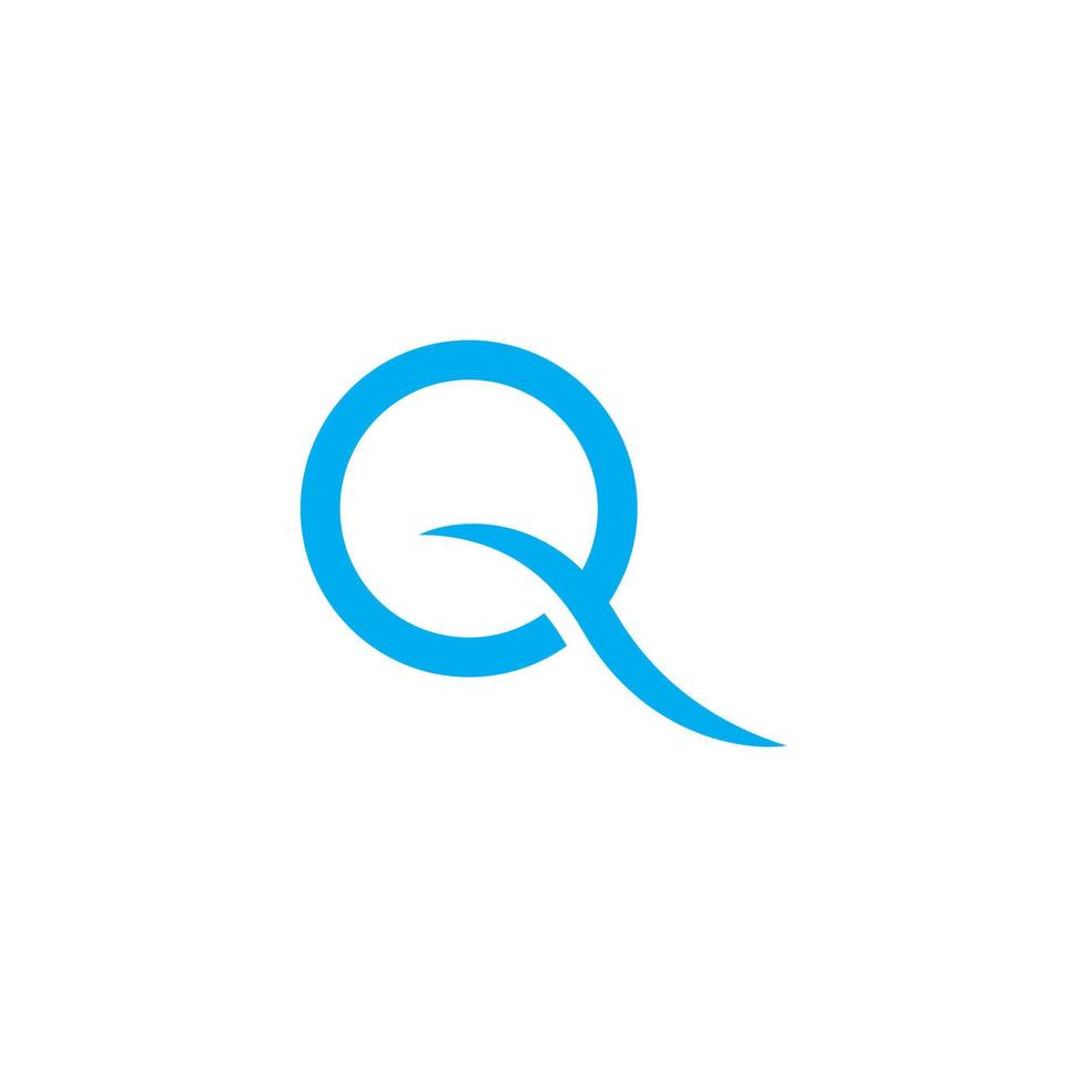 logotipo da carta q vetor