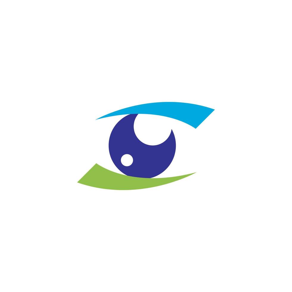 logotipo de ilustração de olho vetor