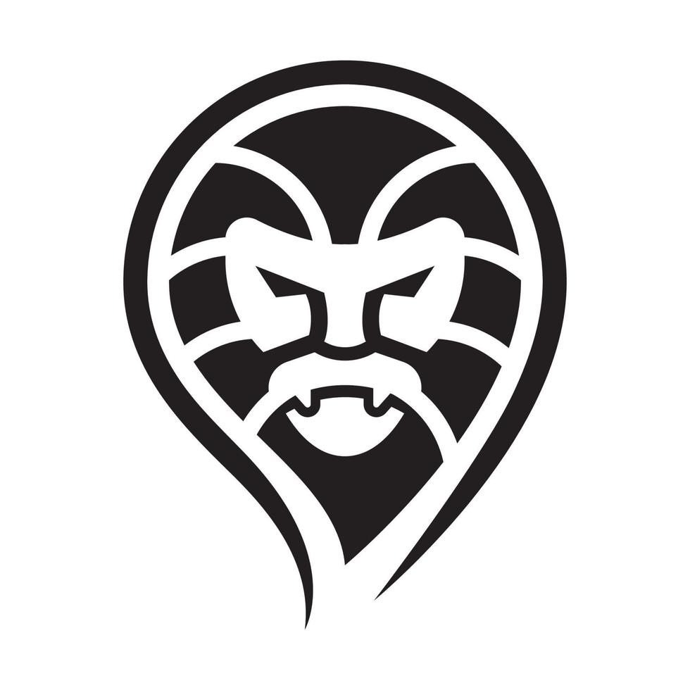 ilustração das imagens do logotipo do leão vetor