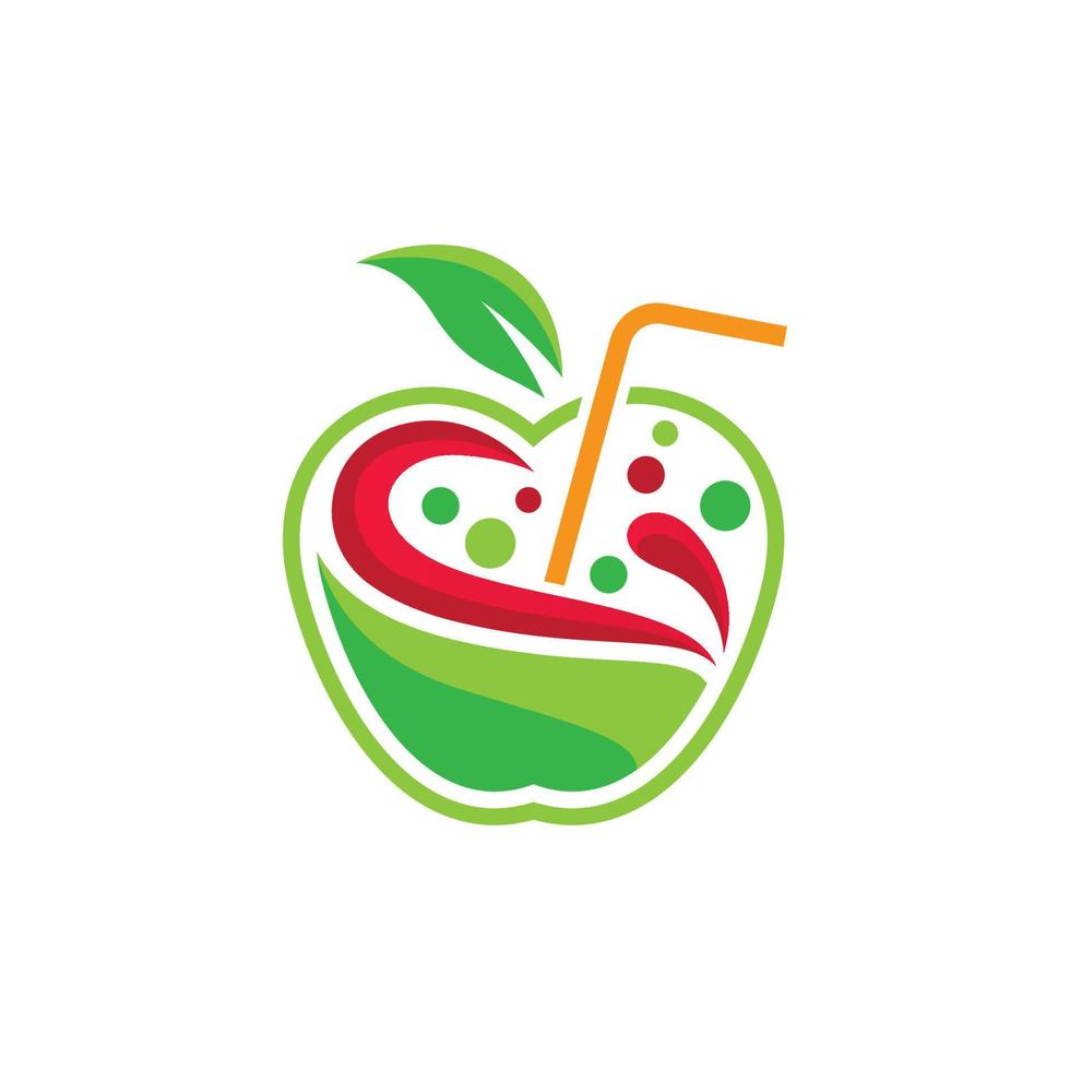 ilustração de imagens de logotipo de suco fresco vetor