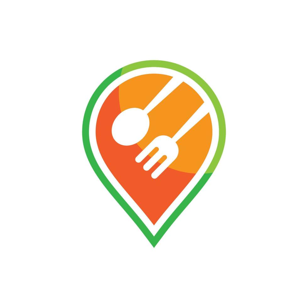 ilustração de imagens de logotipo de ponto de comida vetor
