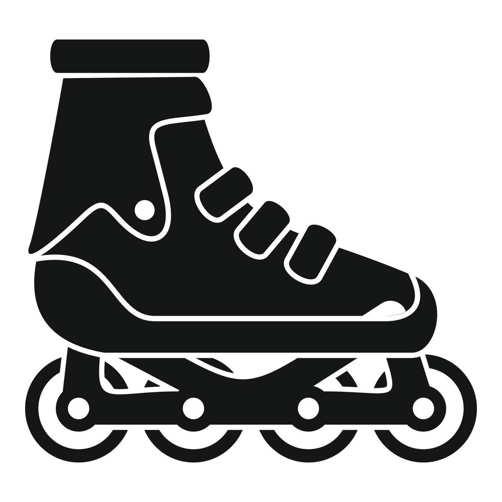 ícone moderno de patins em linha, estilo simples vetor