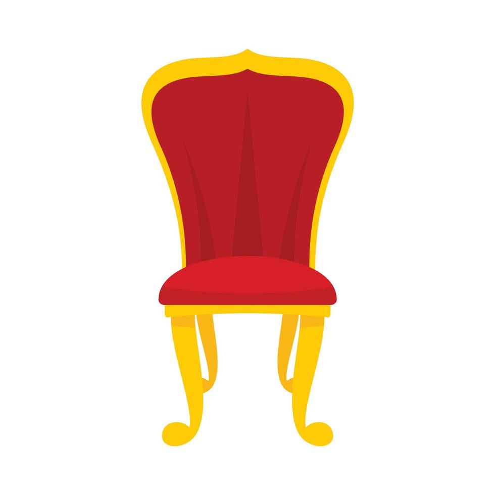 ícone do trono rei, estilo simples vetor