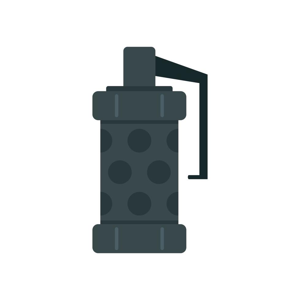 ícone de granada de fumaça da polícia, estilo simples vetor