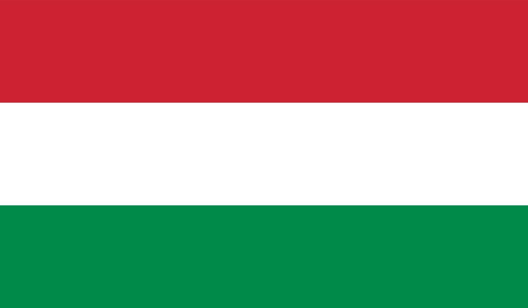 imagem da bandeira da Hungria vetor