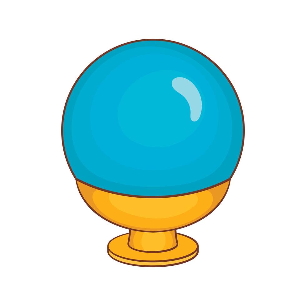 ícone de bola mágica em estilo cartoon vetor