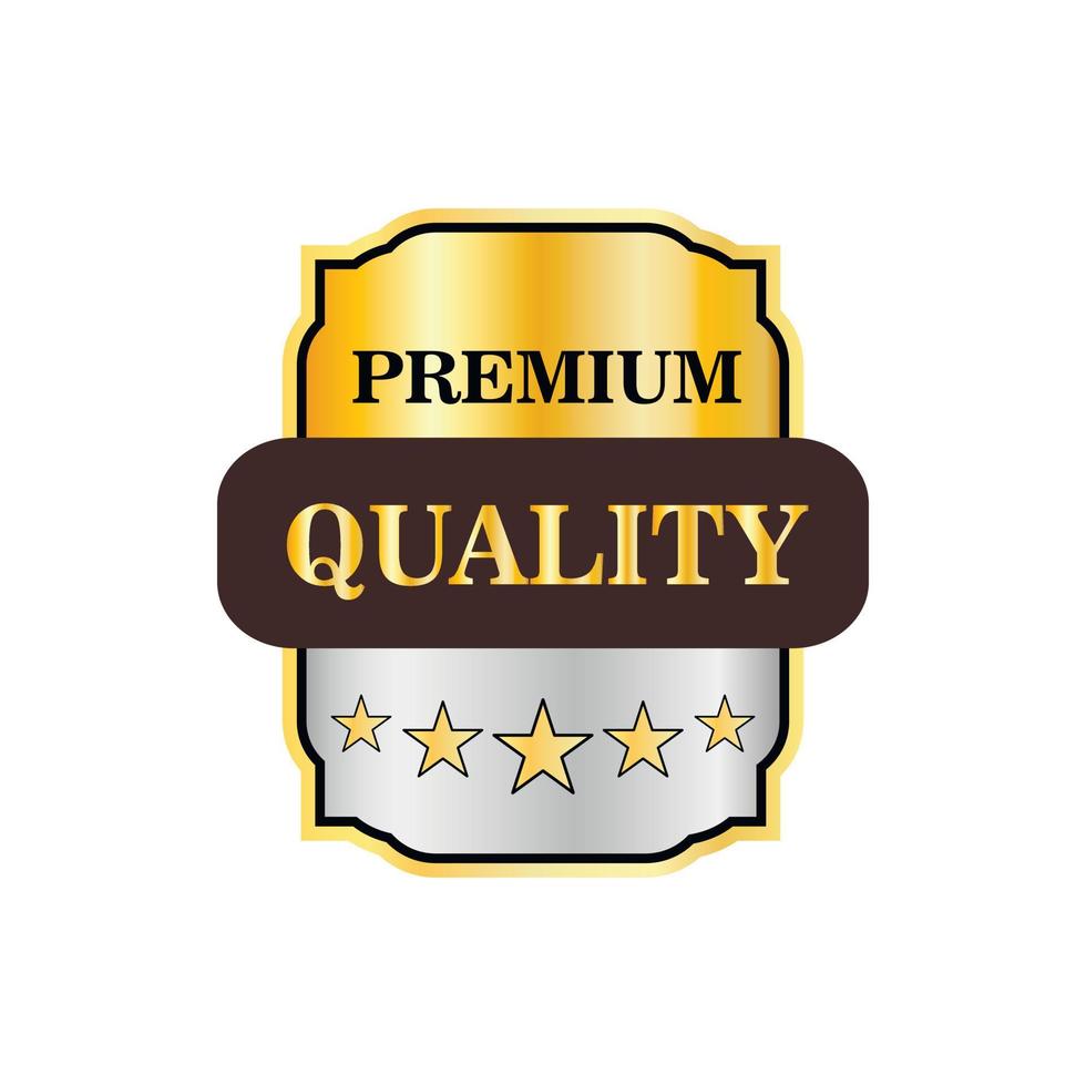 ícone de rótulo de qualidade premium, estilo simples vetor