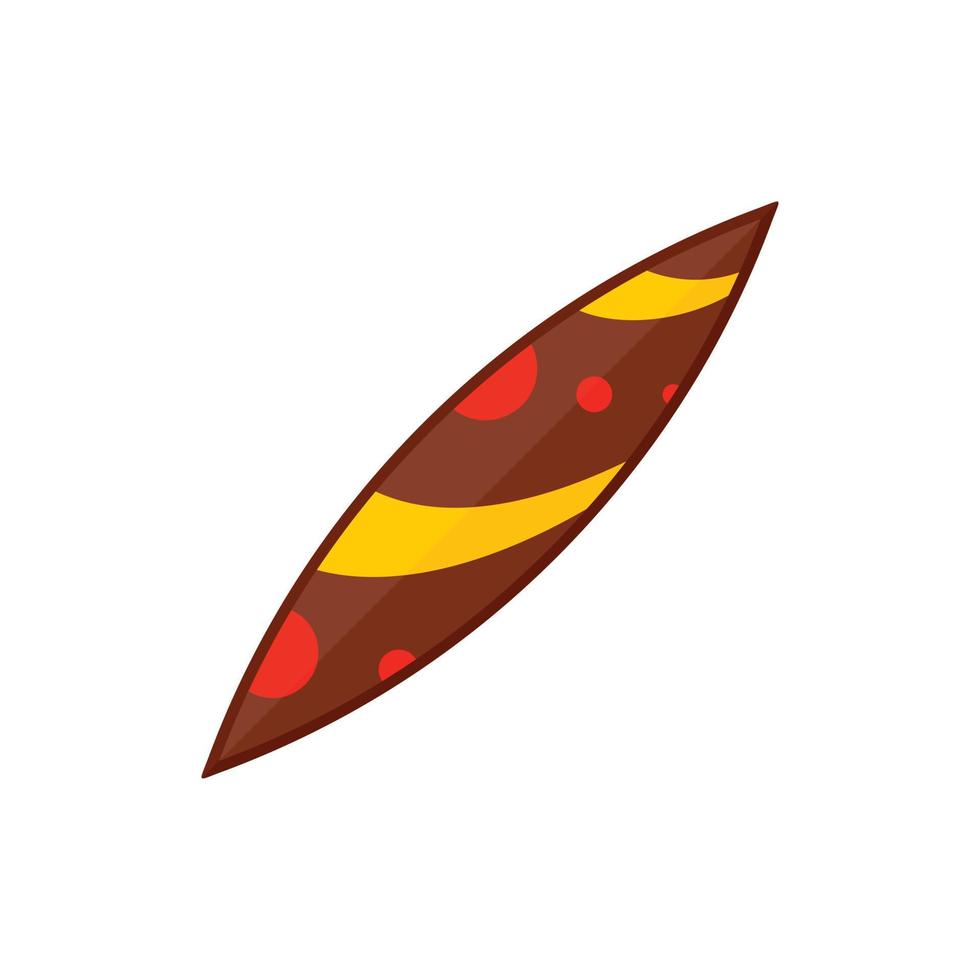 ícone de prancha de surf choco, estilo simples vetor