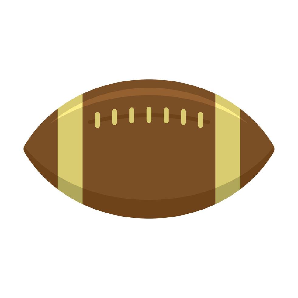 ícone de bola de rugby, estilo simples vetor