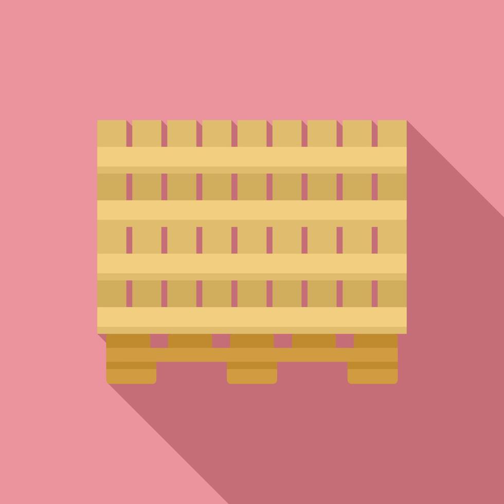 ícone de palete de madeira, estilo simples vetor