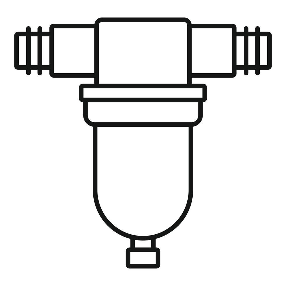 ícone da ferramenta de irrigação, estilo de estrutura de tópicos vetor