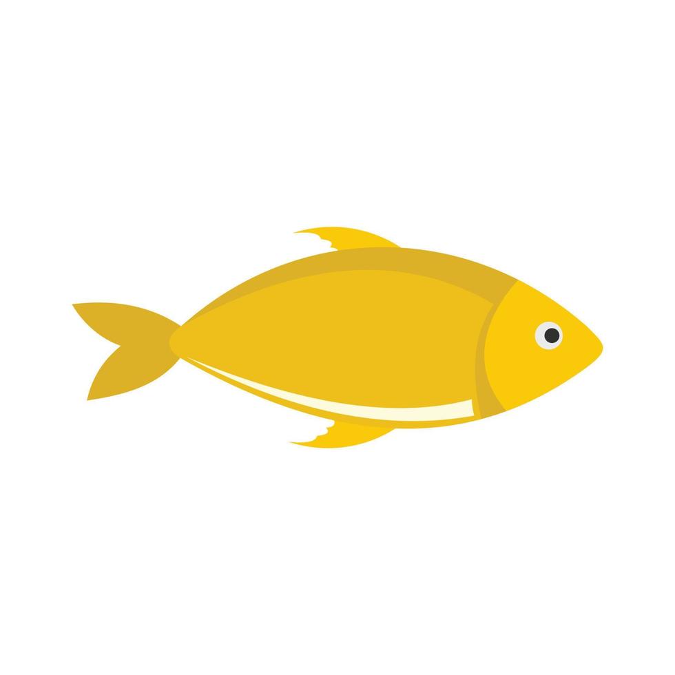 ícone de peixe, estilo simples. vetor