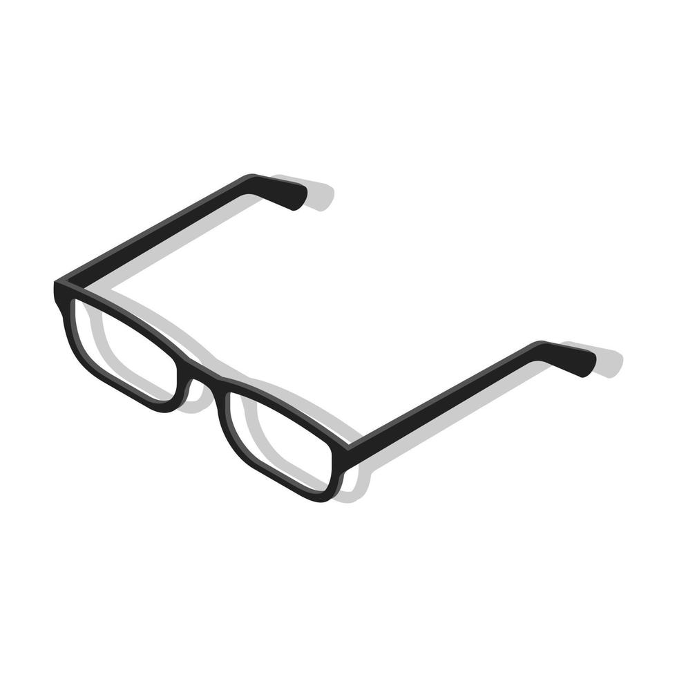 ícone de óculos de pessoas transparentes de negócios, estilo isométrico vetor