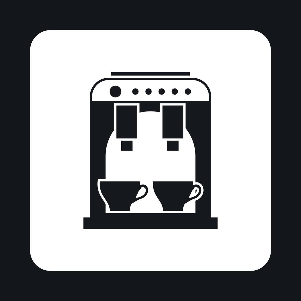 ícone da cafeteira, estilo simples vetor