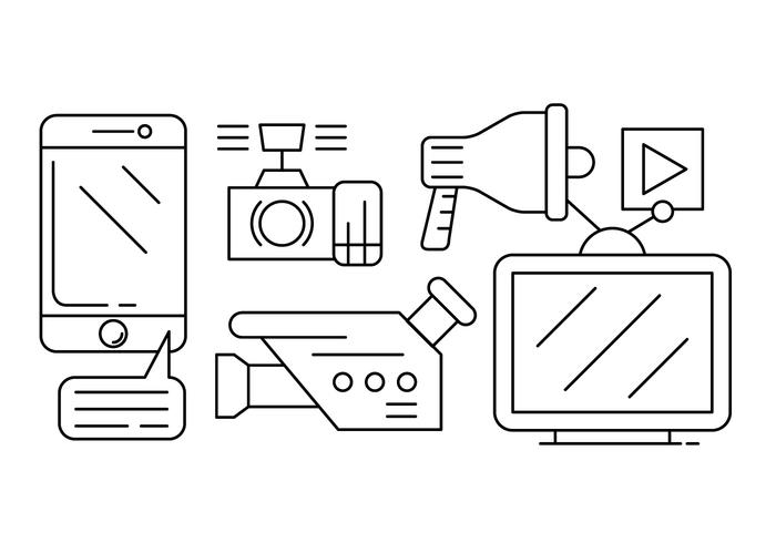 Mídia Livre Vector Icons