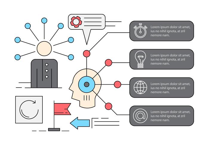 Web Icons livre lineares vetor