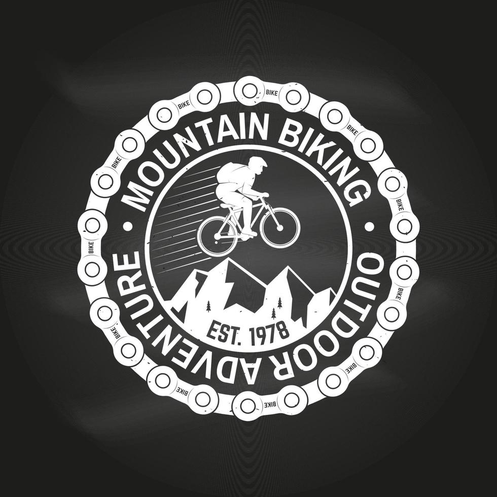 mountain bike. ilustração vetorial. vetor