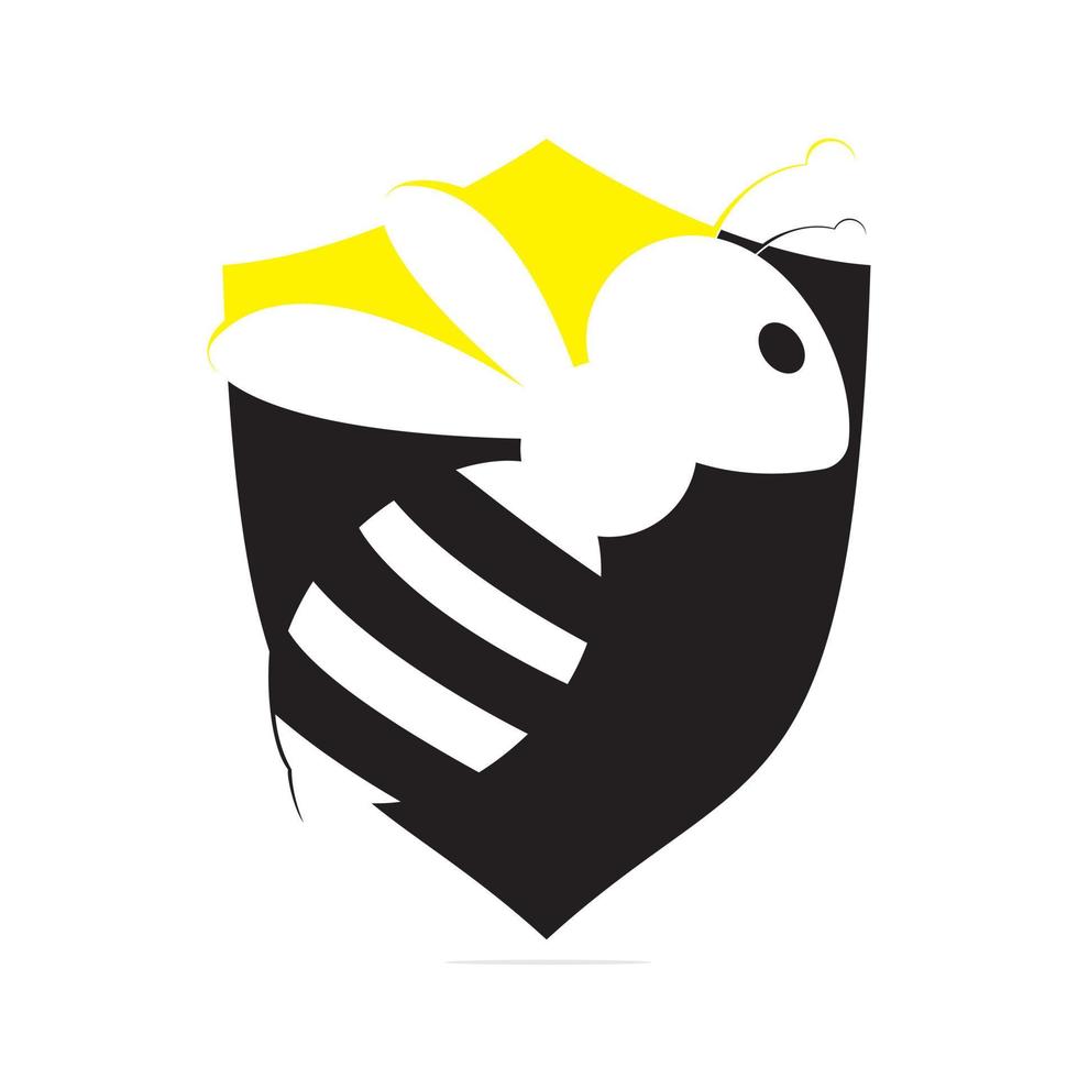 modelo de design de logotipo de abelha para sua empresa vetor