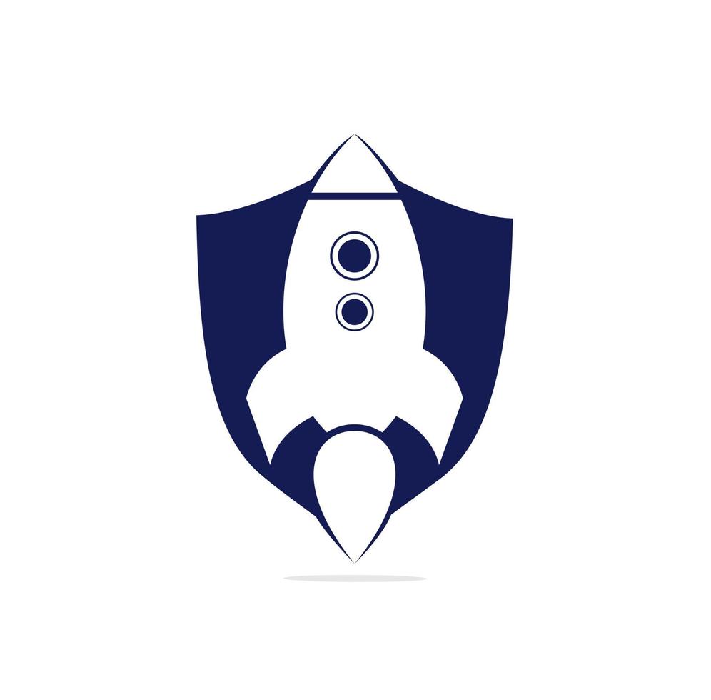 vetor de logotipo de foguete simples. logotipo do foguete. foguete minimalista.