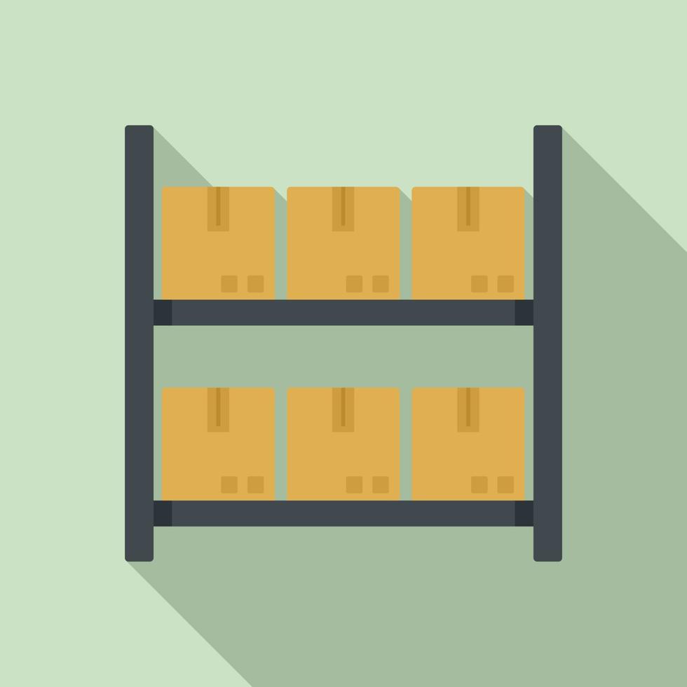ícone de rack de encomendas, estilo simples vetor