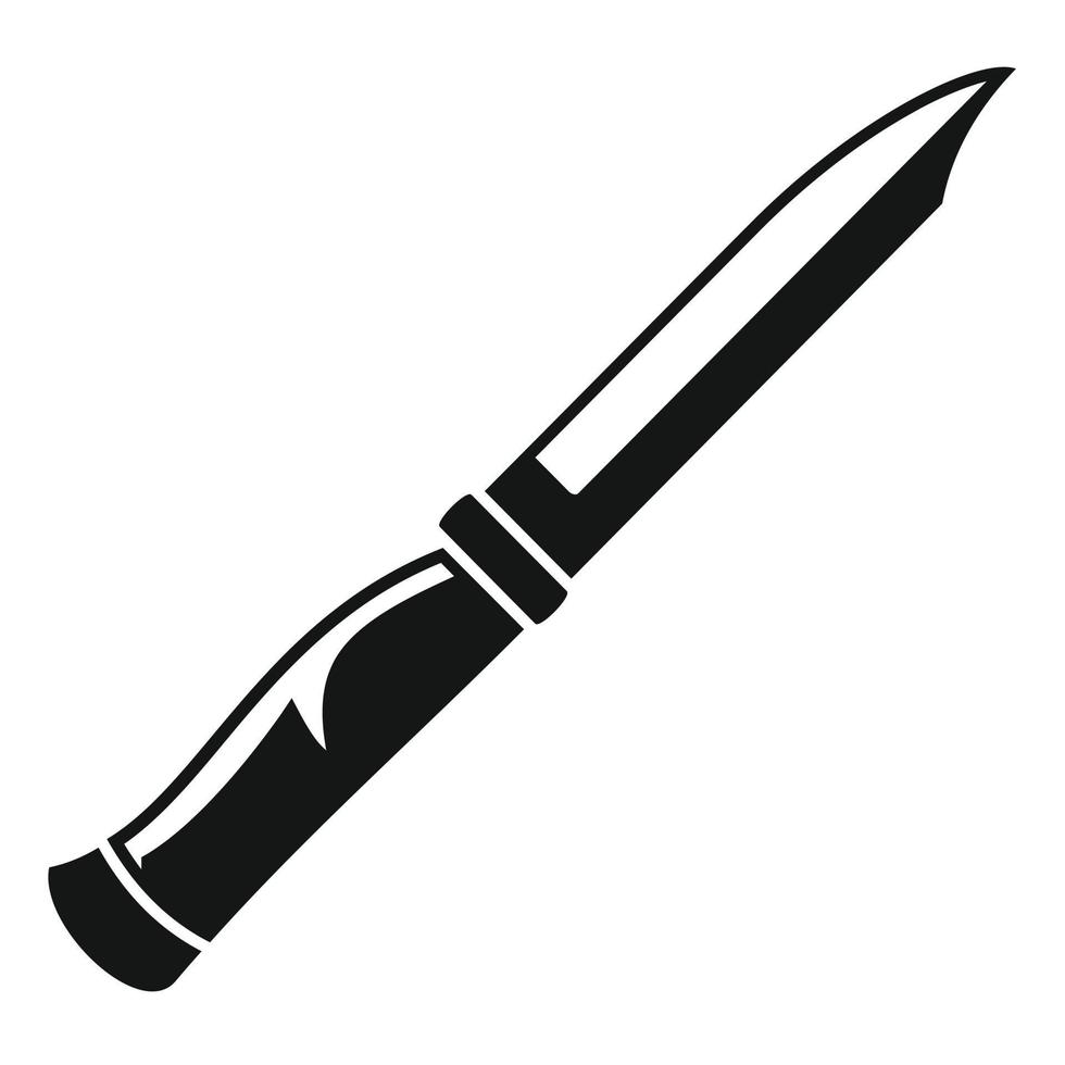 ícone de faca, estilo simples vetor