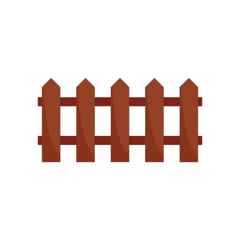 ícone de cerca de madeira, estilo simples vetor