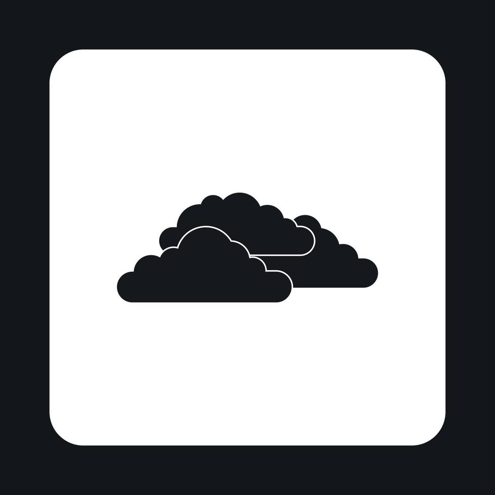 ícone de nuvens, estilo simples vetor