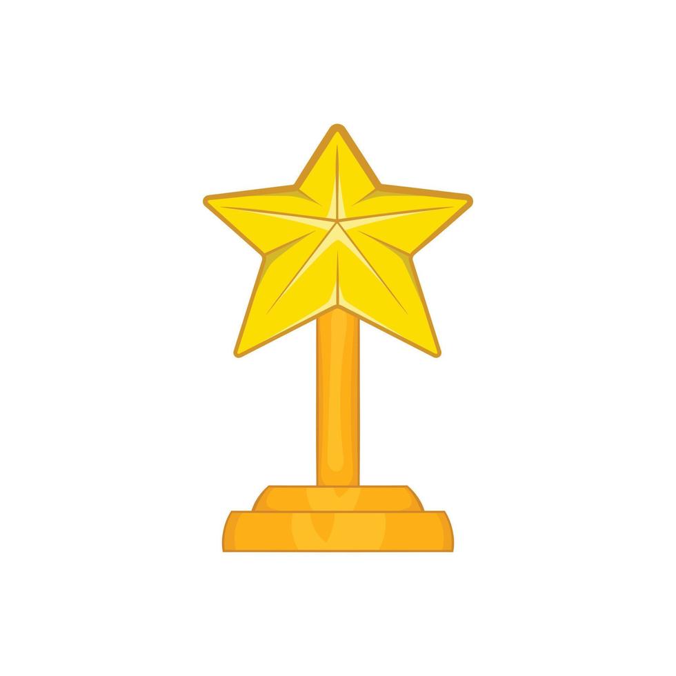 ícone de estrela de prêmio, estilo de desenho animado vetor