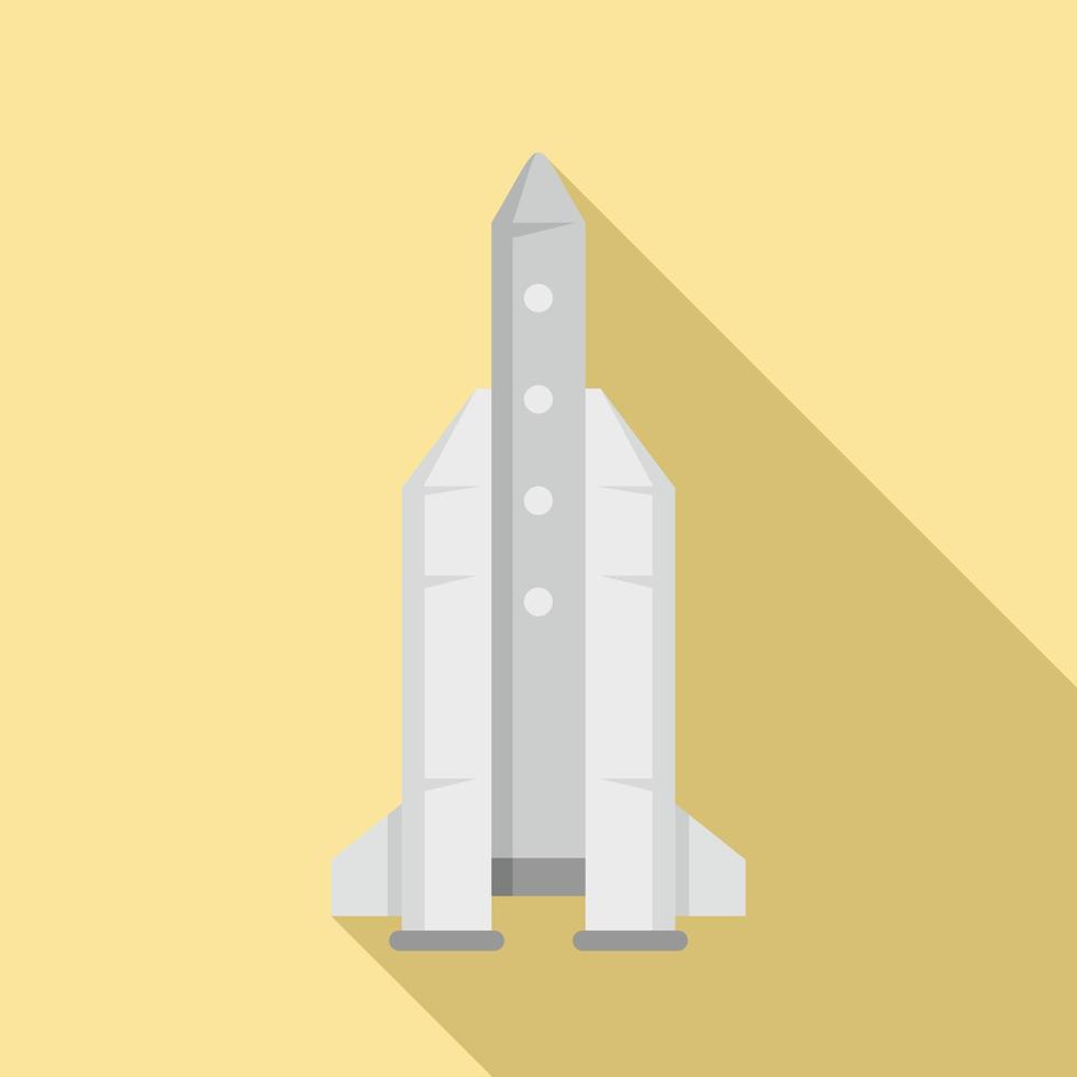 ícone de foguete espacial, estilo simples vetor