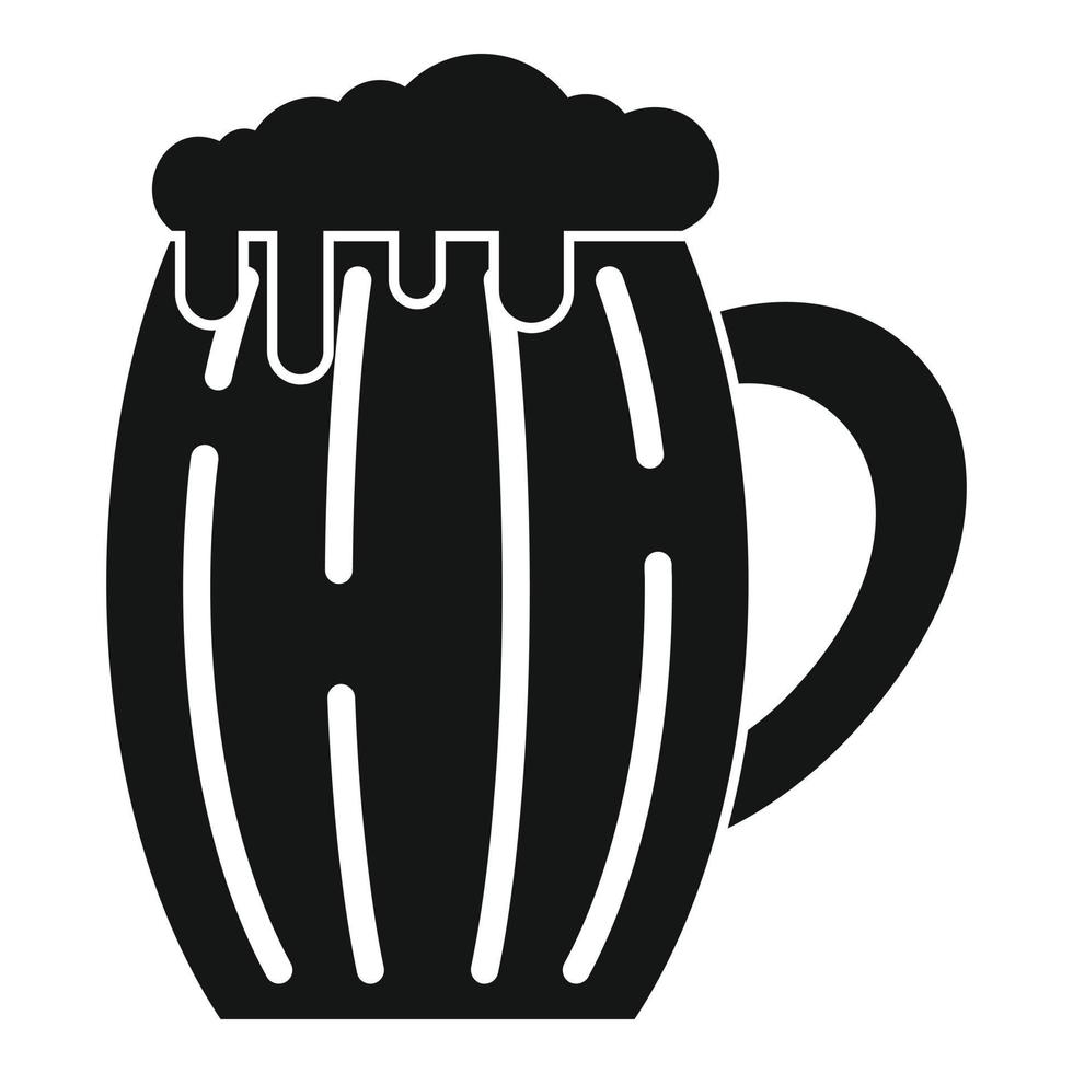 ícone kvass de bebidas, estilo simples vetor