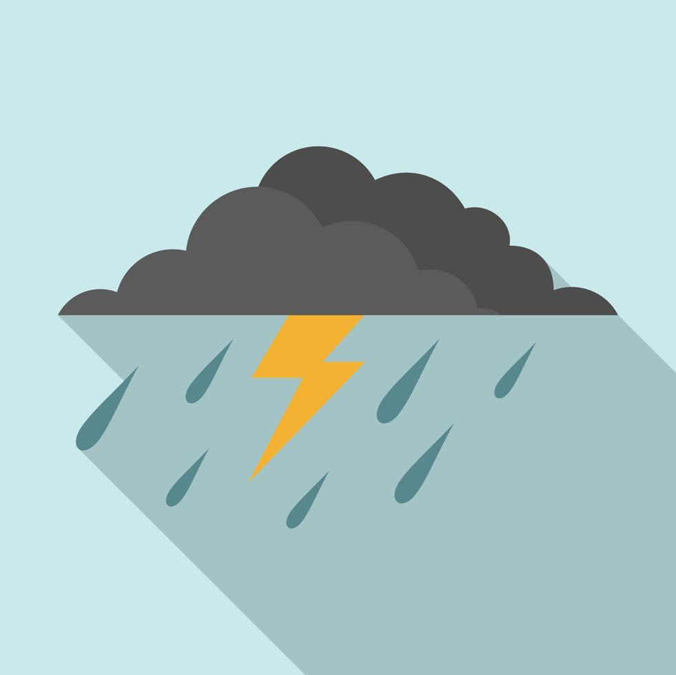 ícone de tempestade, estilo simples vetor